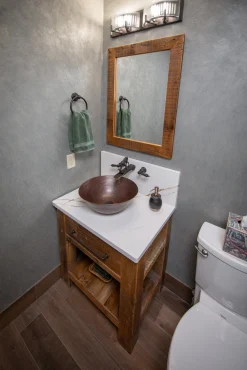 Hot Copper Vessel Sink - Antique Dark Copper Above Counter / Vessel Sinks