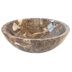 Online Dark Emperador Vessel Sink Bowl Above Counter / Vessel Sinks