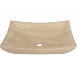 Sale Deep Zen Sink - Beige Travertine Above Counter / Vessel Sinks