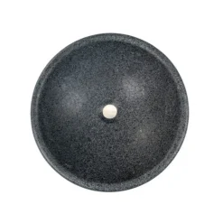 Clearance Echo Bowl Shaped Vessel Sink - Honed Padang Dark Granite Semi-Recessed Sinks|Above Counter / Vessel Sinks