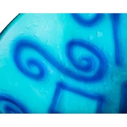 Outlet Green And Blue Swirls Glass Vessel Sink Above Counter / Vessel Sinks