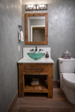Green Drops Glass Vessel Sink Above Counter / Vessel Sinks
