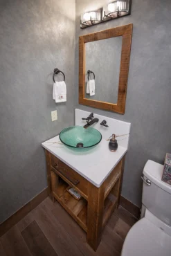 Green Drops Glass Vessel Sink Above Counter / Vessel Sinks