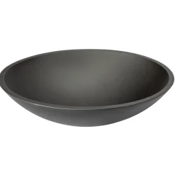 Hot Matte Black Oval Glass Vessel Sink Above Counter / Vessel Sinks