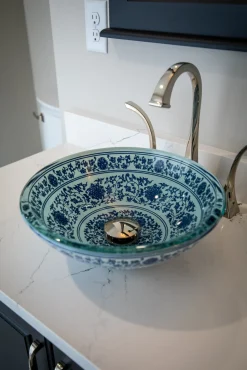 Sale Ming Dynasty Glass Vessel Sink Above Counter / Vessel Sinks
