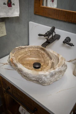 Natural Stone Sink - Jurassic Onyx Above Counter / Vessel Sinks|Specialty Stone Sinks