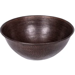 Outlet Petite Copper Vessel Sink - Antique Dark Copper Above Counter / Vessel Sinks