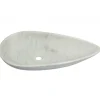 Discount Pod Shaped Vessel Sink - Carrara White Marble Above Counter / Vessel Sinks