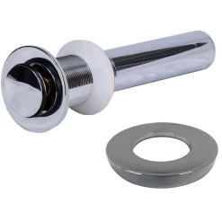 New 1.5" Popup Drain and Mounting Ring in Chrome Sink Drains|Overflow Bathroom Sink Drains