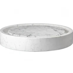 New Round Infinity Pool Sink - Carrara Marble Above Counter / Vessel Sinks