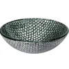 Discount Silver Dots Glass Vessel Sink Above Counter / Vessel Sinks