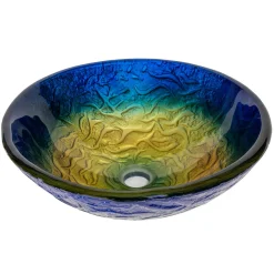 Sale True Planet Glass Vessel Sink Above Counter / Vessel Sinks