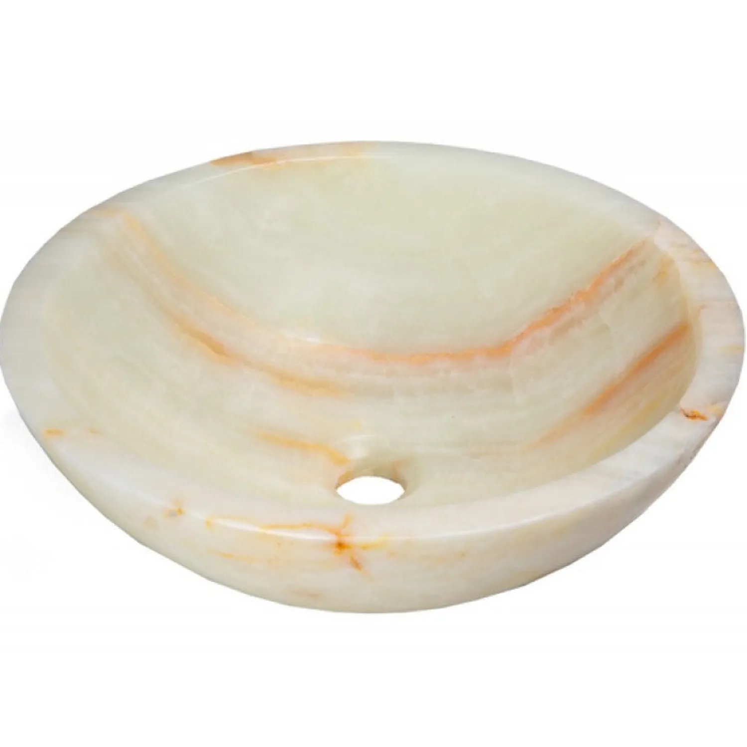 Outlet White Translucent Onyx Sink Above Counter / Vessel Sinks