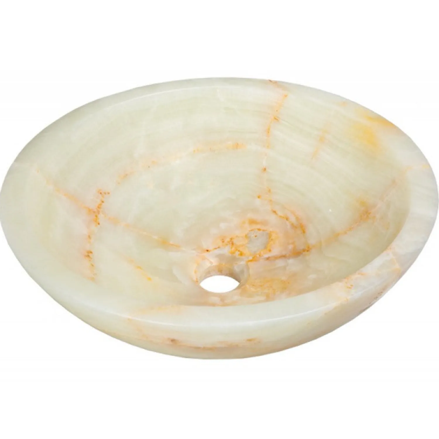 Outlet White Translucent Onyx Sink Above Counter / Vessel Sinks