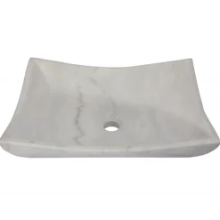 Best Zen Sink - Guanxi White Marble Above Counter / Vessel Sinks