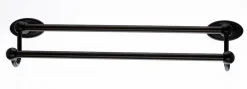 Sale Ed7Orbc 18" Double Towel Bar With Oval Backplate In Oil Rubbed Bronze Top Knobs|Towel Bars