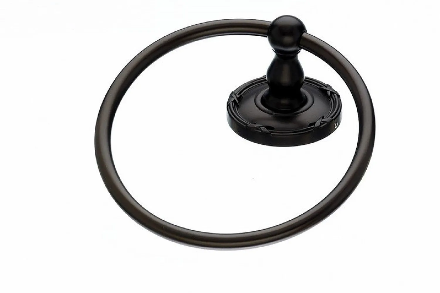 Online Ed5Orbe Towel Ring With Ribbon & Reed Detail In Oil Rubbed Bronze Top Knobs|Towel Rings