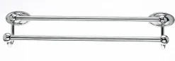 Discount Ed7Pcc 18" Double Towel Bar With Oval Backplate In Polished Chrome Top Knobs|Chrome Hardware