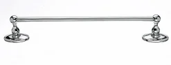 Best Ed6Pcc 18" Single Towel Bar With Oval Backplate In Polished Chrome Top Knobs|Chrome Hardware