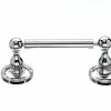 Hot Ed3Pce Tissue Holder With Ribbon & Reed Detail In Polished Chrome Top Knobs|Chrome Hardware