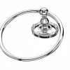 Online Ed5Pce Towel Ring With Ribbon & Reed Detail In Polished Chrome Top Knobs|Chrome Hardware
