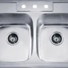 Outlet 34" Equal Double Bowl Topmount 20 Gauge Stainless Steel Kitchen Sink Drop-In / Top Mount Sinks|Stainless Steel Sinks