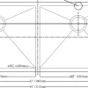 Extra Large 44" Equal Double Bowl Kitchen Sink with Small Radius Corners Double Bowl Sinks|Undermount Sinks