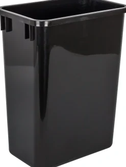 Black 35-Quart Plastic Waste Container Storage & Organization