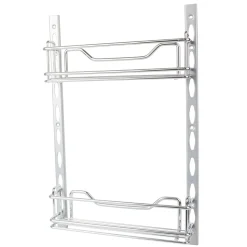 Online 3" Deep Door Mounted Tray System Kit in Polished Chrome Storage & Organization
