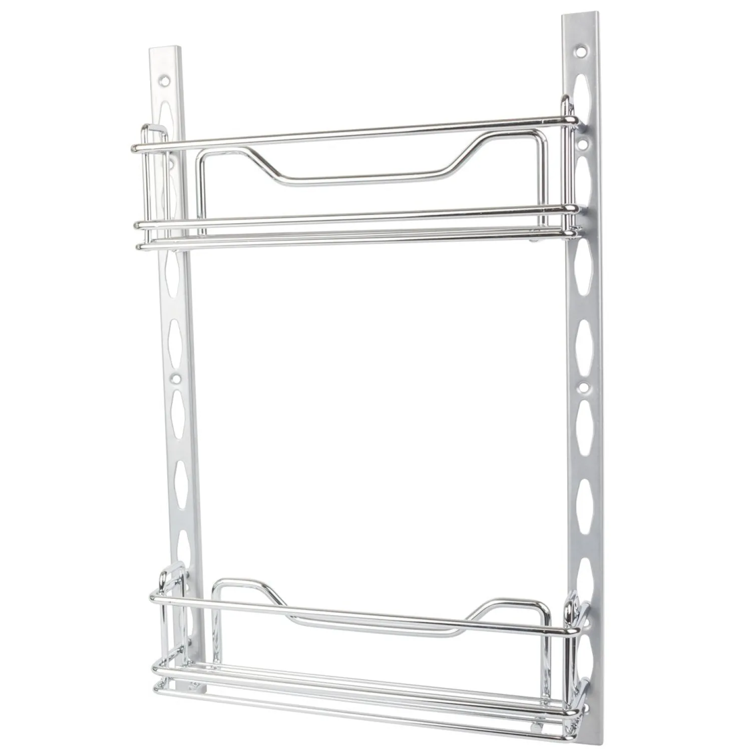 Online 3" Deep Door Mounted Tray System Kit in Polished Chrome Storage & Organization