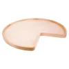 Discount 28" Diameter Kidney Wooden Lazy Susan with Hole Storage & Organization