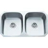 New 16 Gauge 50/50 Stainless Steel Undermount Sink with Equal Bowls Stainless Steel Sinks|Double Bowl Sinks