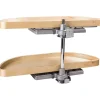 Clearance Half-Moon Lazy Susan Set with Wood Trays Storage & Organization