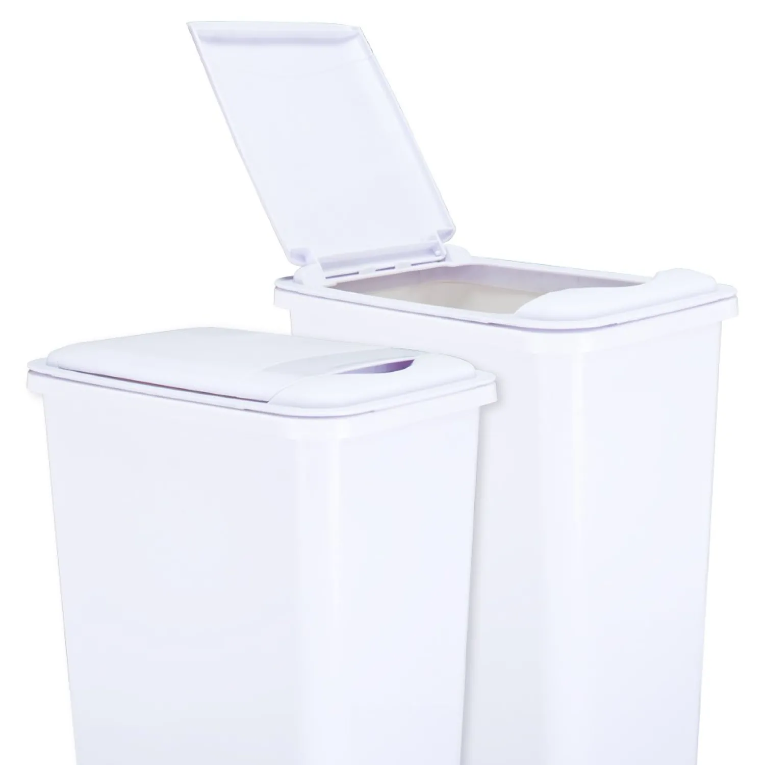 Best Lid for 50-Quart Plastic Waste Container in White Storage & Organization