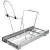 Discount Polished Chrome 35 and 50 Quart Single Pullout Trash Can System Storage & Organization