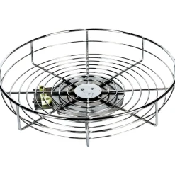 New 18" Polished Chrome Single Shelf Lazy Susan Storage & Organization