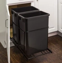 Discount 35-Quart Double Pullout Waste Container System Storage & Organization
