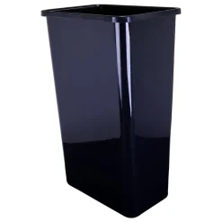 Hot 50-Quart Plastic Waste Container in Black Storage & Organization