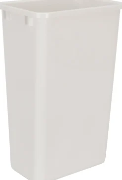 Best 50-Quart Plastic Waste Container in White Storage & Organization