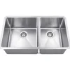 Best Rectangular Stainless Steel 16 Gauge Fabricated Kitchen Sink Stainless Steel Sinks|Double Bowl Sinks
