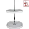 Discount Round Plastic Lazy Susan Set with Chrome Hubs Storage & Organization