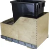 White Birch Preassembled 35 Quart Single Pullout Waste Container System Storage & Organization