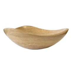 Sale 16 Inch Freeform Beige Stone Bathroom Vessel Sink Above Counter / Vessel Sinks