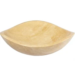 Sale 16 Inch Freeform Beige Stone Bathroom Vessel Sink Above Counter / Vessel Sinks