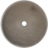 Clearance 16-in Round Sloped Vessel Sink in Molly Grey Marble Above Counter / Vessel Sinks