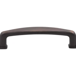 New Milan 1 4.25" Plain Square Cabinet Pull Pulls