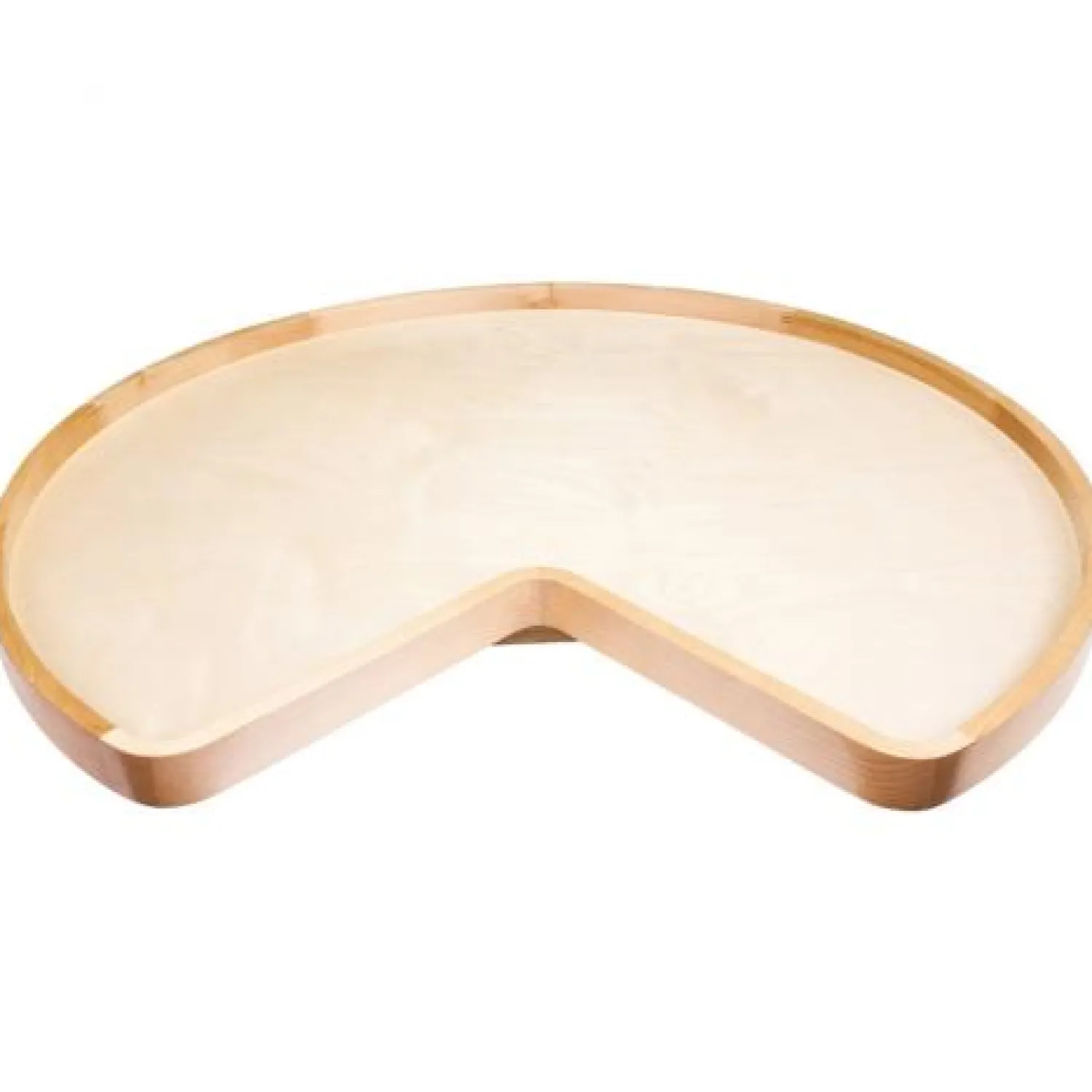 32" Kidney Lazy Susan With Pre-Installed 10" Cast Aluminum Swivel Storage & Organization