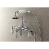 Clearance AE421TX-P Aqua Vintage 3-3/8-Inch Adjustable Wall Mount Clawfoot Tub Faucet with Hand Shower Tub Faucets
