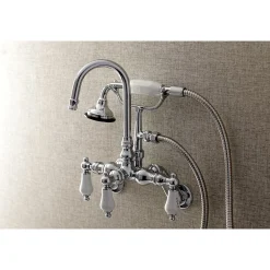 New AE303TX-P Aqua Vintage Wall Mount Clawfoot Tub Faucets Tub Faucets