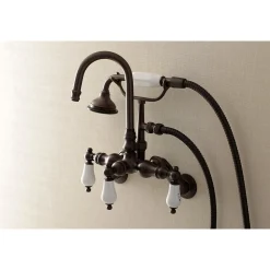 New AE303TX-P Aqua Vintage Wall Mount Clawfoot Tub Faucets Tub Faucets